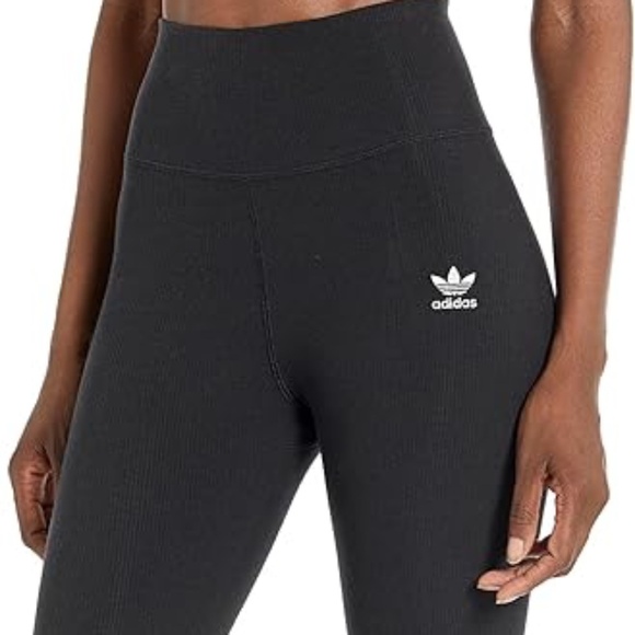 Adidas Originals | Ribbed Black Leggings (XS) - Picture 2 of 7